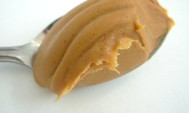 peanut butter on a spoon